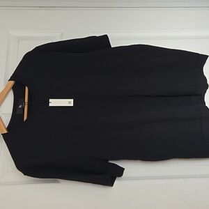 NWT Banana Republic Lightweight Black Men's Organic Cotton Crew Neck Sweater XLT